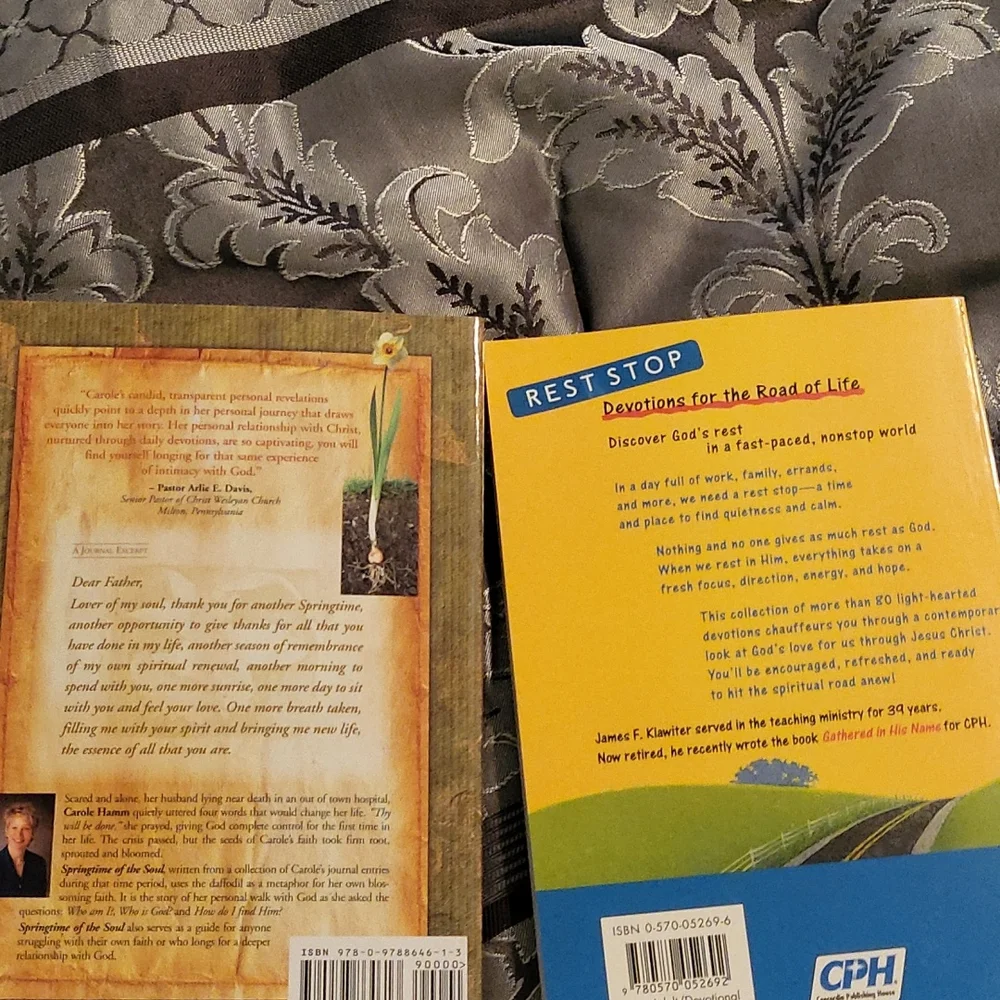 *Bundle of two Devotional books Springtime of the Soul and Rest Stop